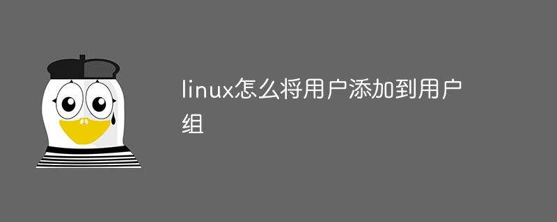linux怎么将用户添加到用户组（用户组.添加.用户.linux...）