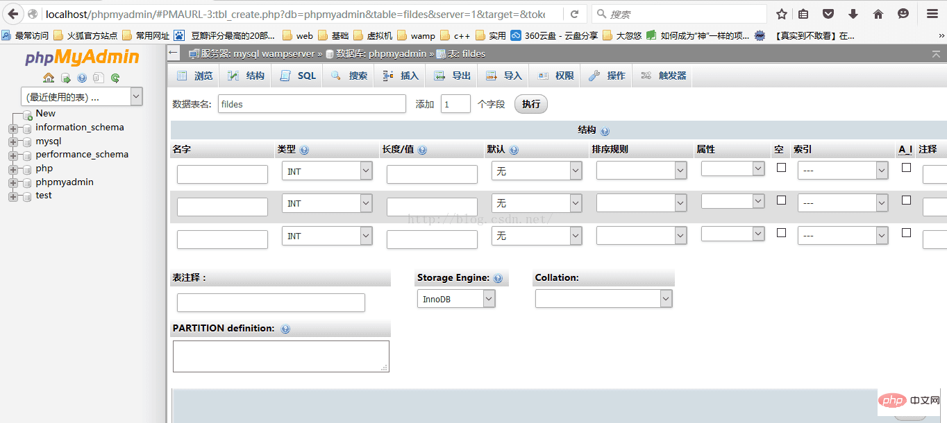 phpmyadmin创建表和id user自增长的设置(创建.增长.设置.phpmyadmin.user...)