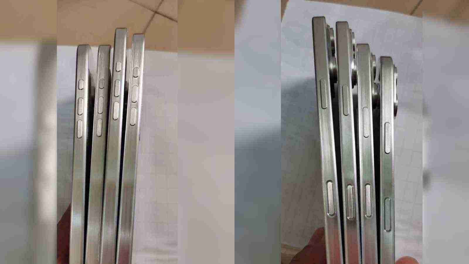 疑似iPhone 16和iPhone 16 Pro模型流出,都有录制按钮(都有.疑似.流出)