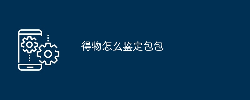 得物怎么鉴定包包（包包.鉴定）
