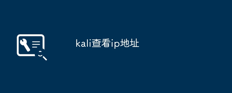 kali查看ip地址（地址.查看.kali）