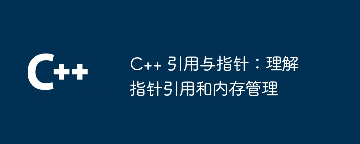 C++ 引用与指针：理解指针引用和内存管理（指针.引用.内存管理.理解...）