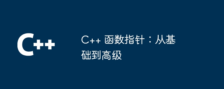 C++ 函数指针：从基础到高级（指针.函数.高级.基础...）
