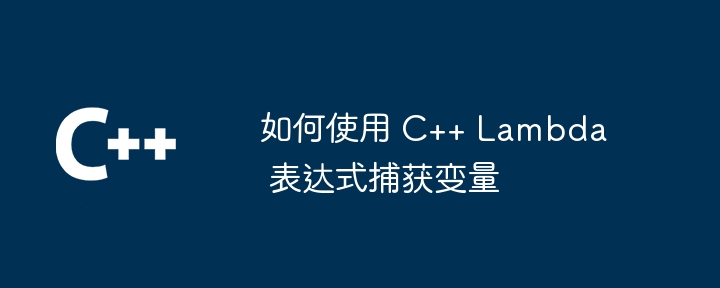 如何使用 C++ Lambda 表达式捕获变量(表达式.捕获.如何使用.变量.Lambda...)