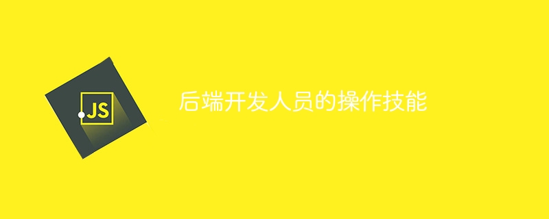 后端开发人员的操作技能（开发人员.后端.操作技能...）