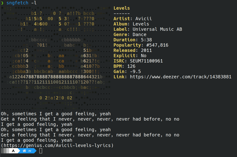 Sngfetch - 用于 CLI 的 Shazam（用于.Sngfetch.Shazam.CLI...）