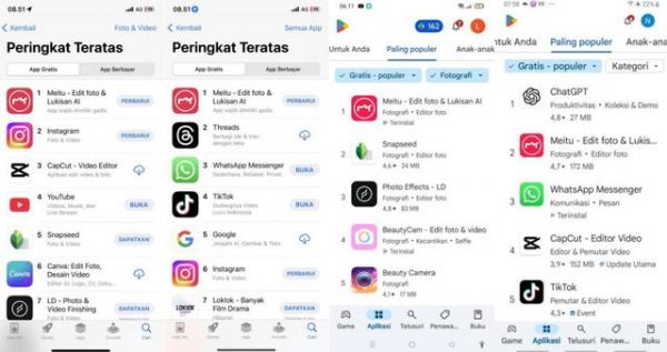 AI美发功能走红美图秀秀拿下越南App Store和Google Play摄影榜榜首(越南.走红.美图)