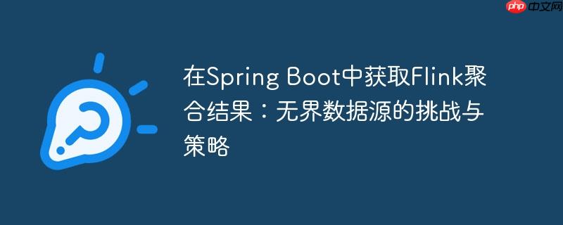 在Spring Boot中获取Flink聚合结果：无界数据源的挑战与策略

