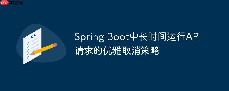 Spring Boot中长时间运行API请求的优雅取消策略
