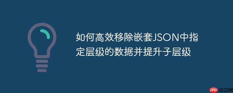 如何高效移除嵌套JSON中指定层级的数据并提升子层级（层级.嵌套.高效.移除.指定...）