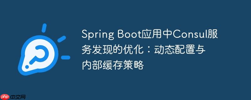 Spring Boot应用中Consul服务发现的优化：动态配置与内部缓存策略
