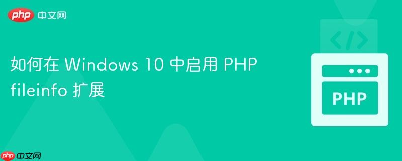 如何在 Windows 10 中启用 PHP fileinfo 扩展（启用.扩展.如何在.Windows.PHP...）