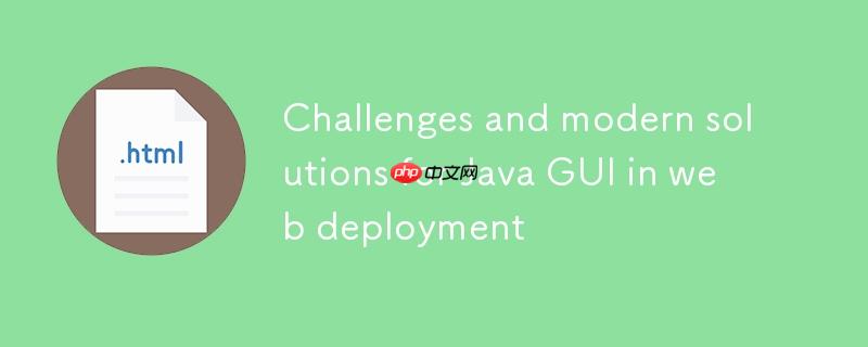 Java GUI在Web部署中的挑战与现代解决方案
