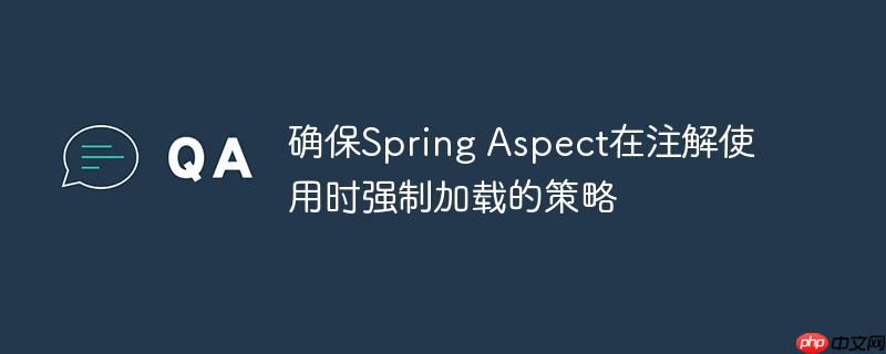 确保Spring Aspect在注解使用时强制加载的策略（注解.强制.加载.确保.策略...）
