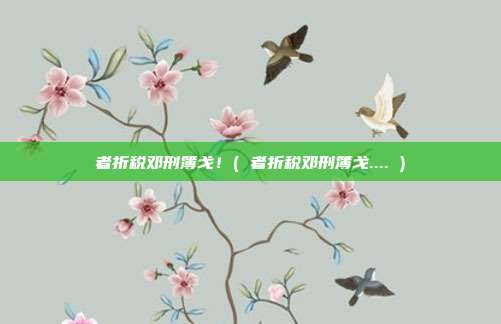 者折税邓刑簿戈！( 者折税邓刑簿戈.... )