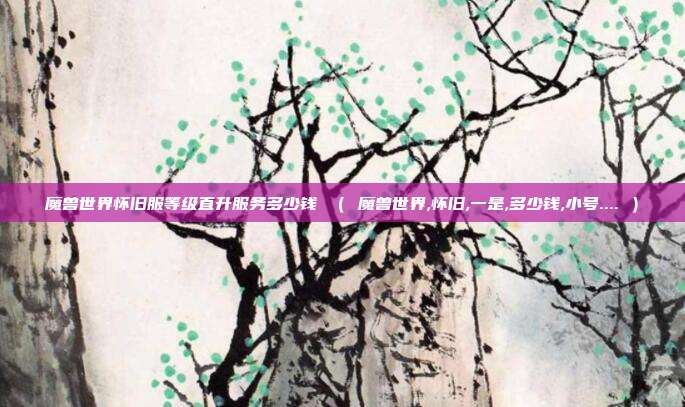 魔兽世界怀旧服等级直升服务多少钱 （ 魔兽世界,怀旧,一是,多少钱,小号.... ）
