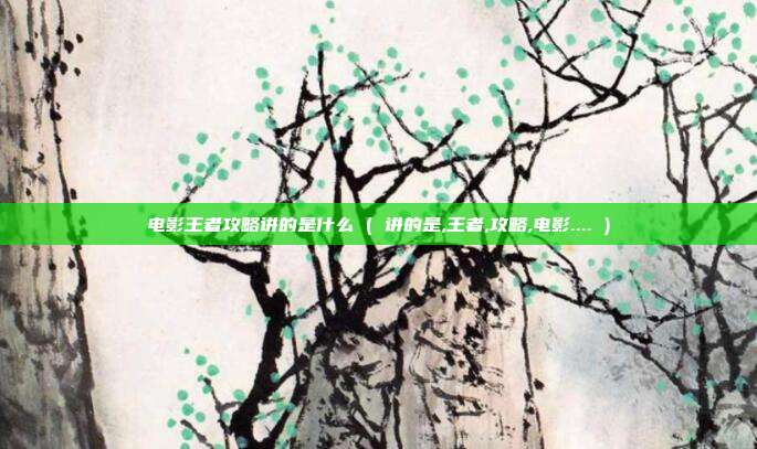 电影王者攻略讲的是什么 ( 讲的是,王者,攻略,电影.... )