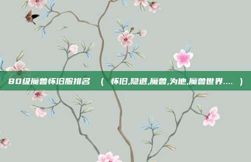 80级魔兽怀旧服排名 （ 怀旧,隐退,魔兽,为他,魔兽世界.... ）