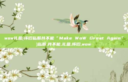 wow礼盒(怀旧私服并不能“Make WoW Great Again”)私服,并不能,礼盒,怀旧,wow