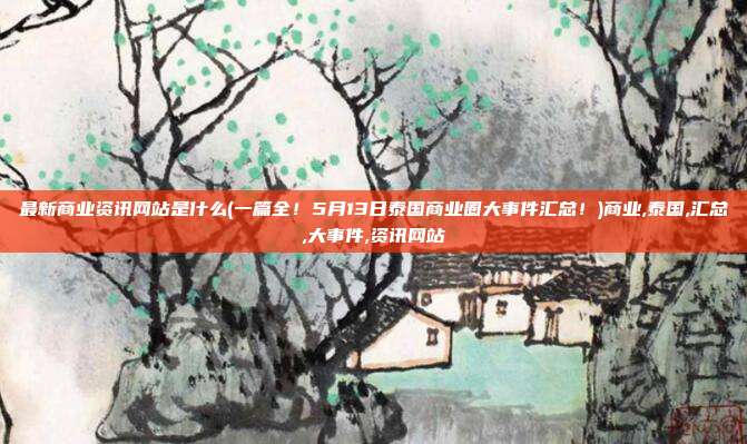 最新商业资讯网站是什么(一篇全！5月13日泰国商业圈大事件汇总！)商业,泰国,汇总,大事件,资讯网站