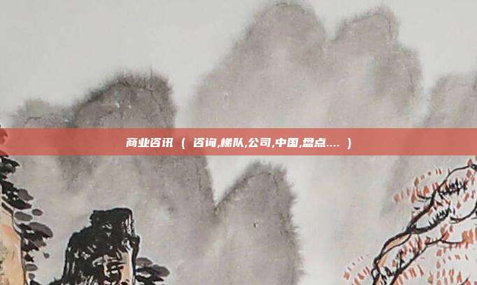 商业咨讯 ( 咨询,梯队,公司,中国,盘点.... )