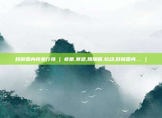 目前国内商业行情 ( 疫苗,赛道,玻璃瓶,拉动,目前国内.... )