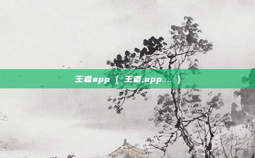 王者app ( 王者,app.... )